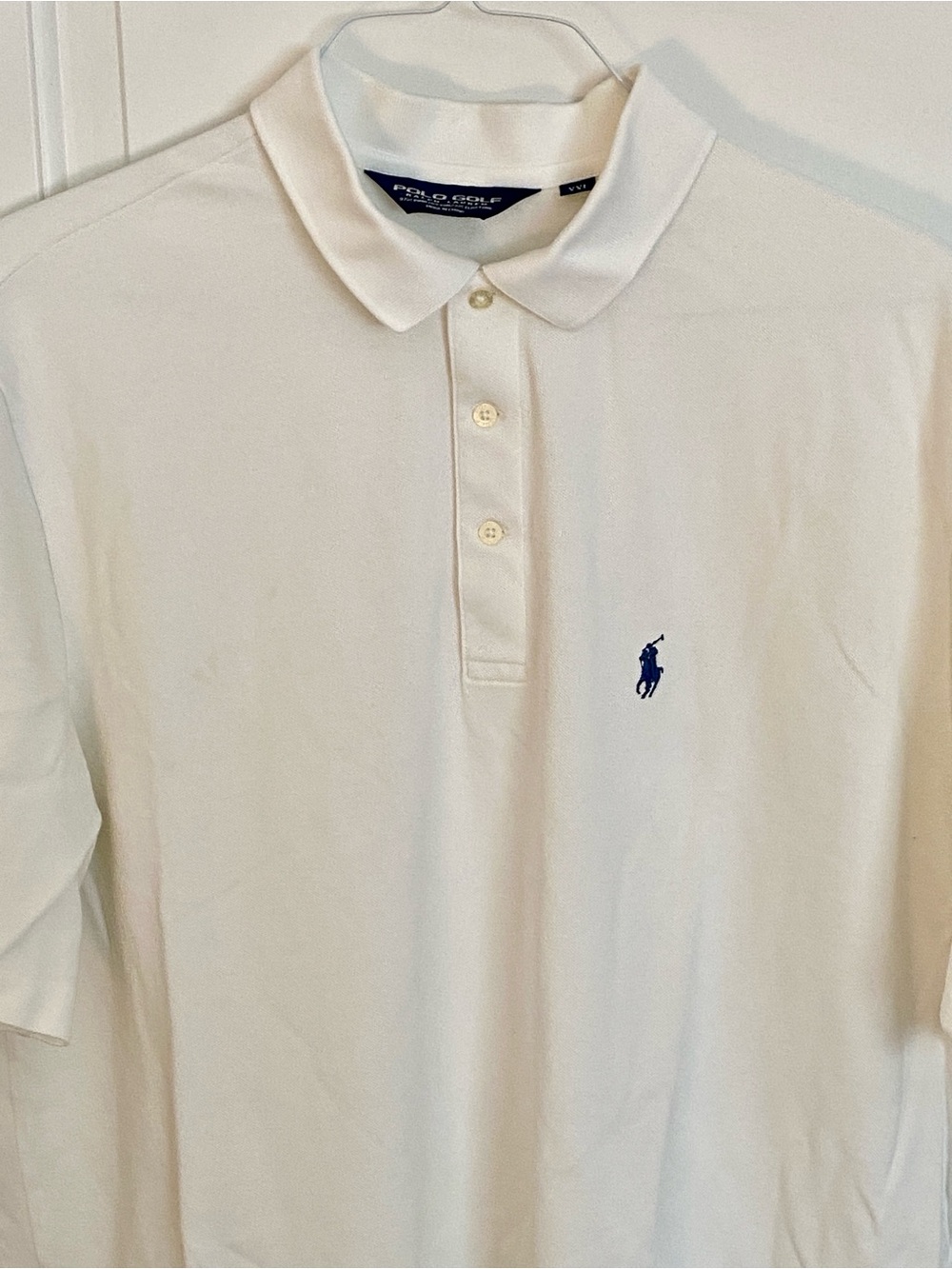 Polo Golf White Polo Shirt collab with “2014 Riddle” Pima Cotton XXL